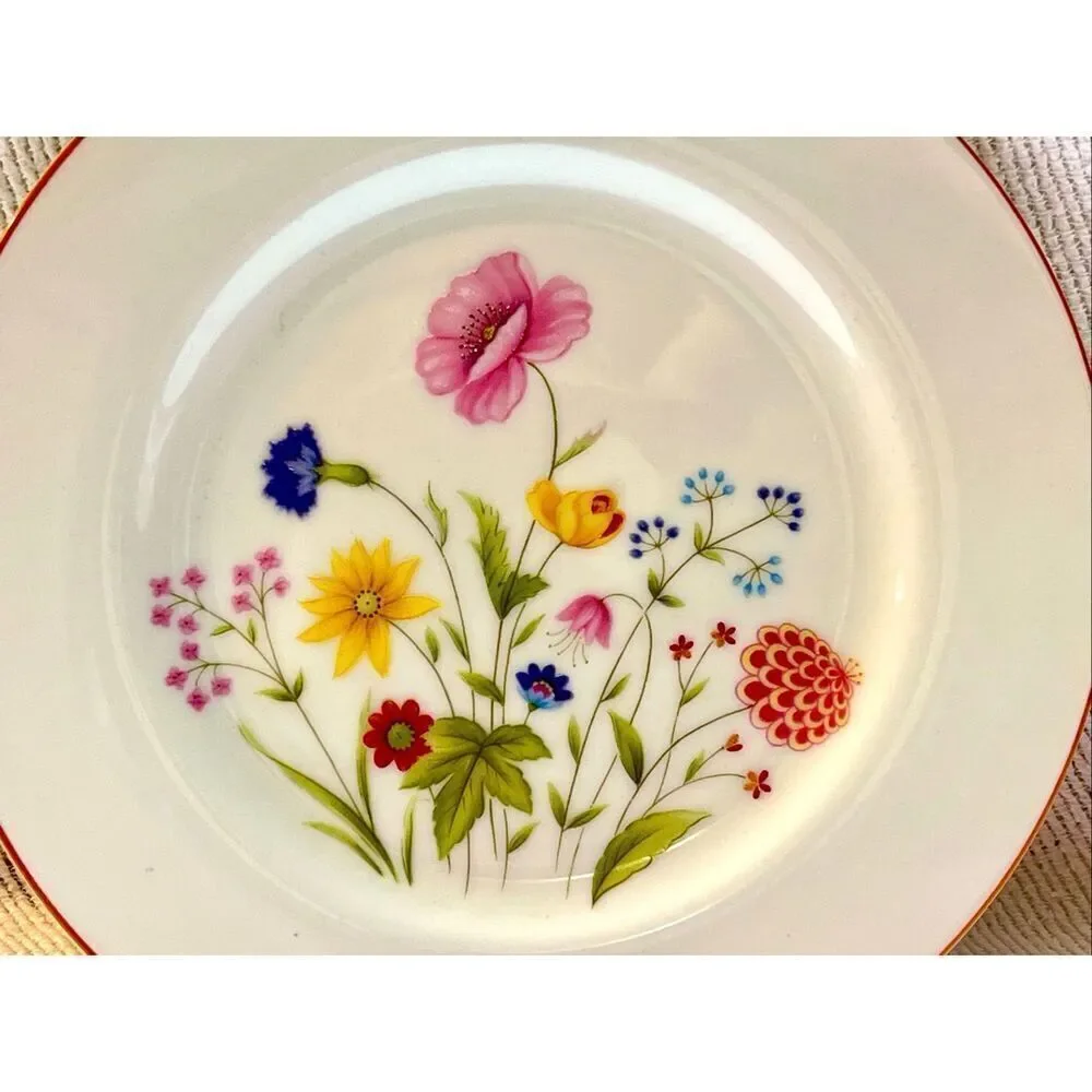 Set of 2 STRATFORD MIKASA CHINA BOWLS  & 1 SALAD PLATE  “SUMMER MELODY”